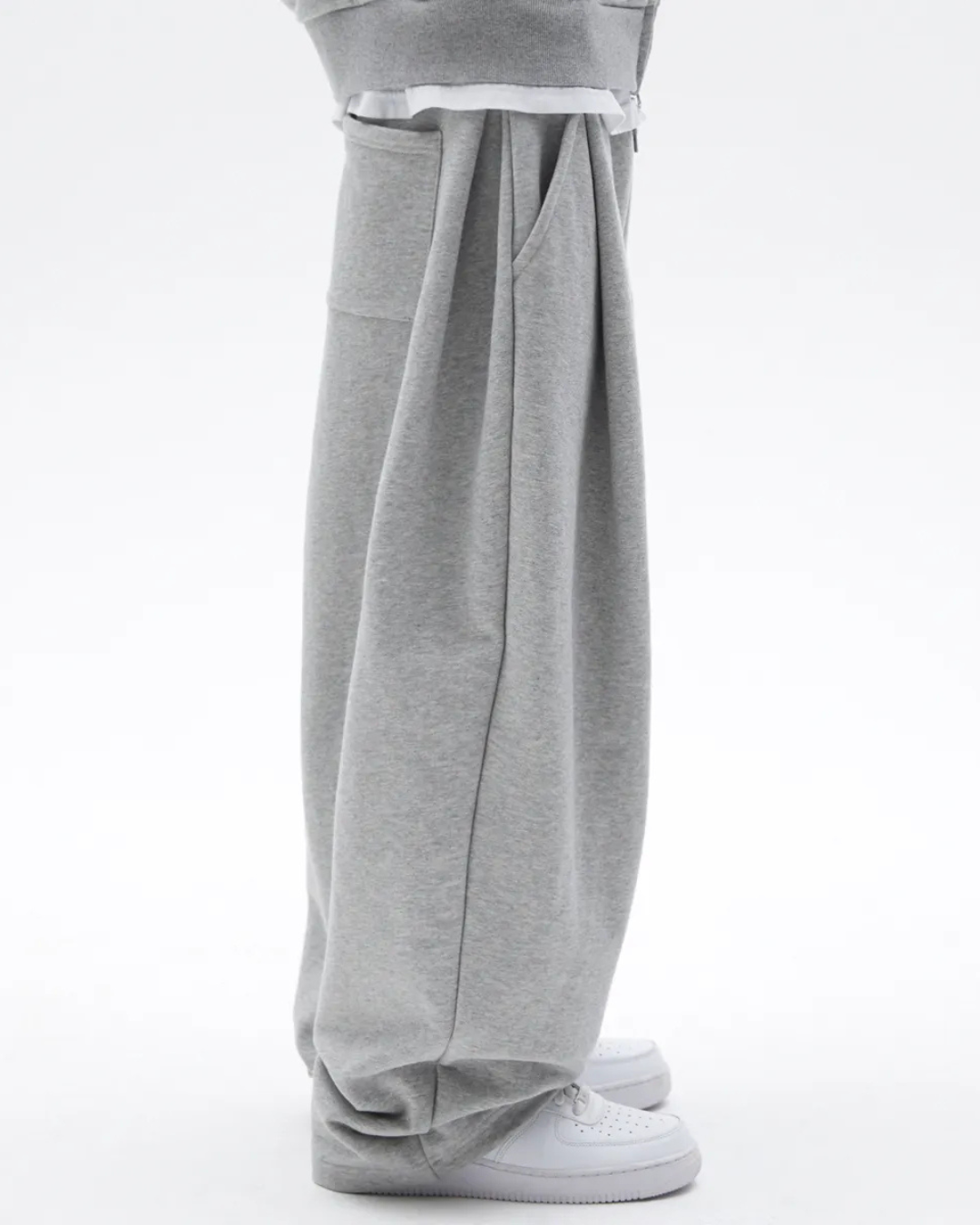 Two Tuck Pants (Grey)