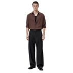 Double-Pleat Trousers (Black)