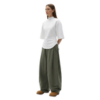 Two Tuck Pants (Dark Olive)