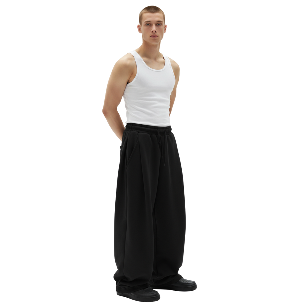 Two Tuck Pants (Black)