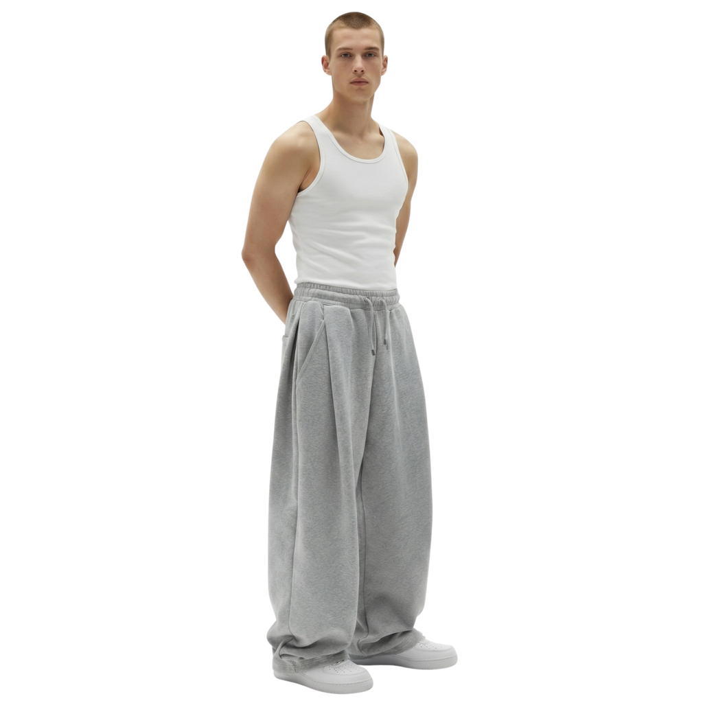 Two Tuck Pants (Grey)