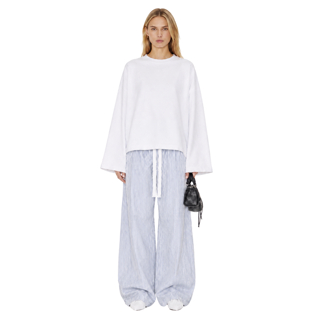 Sidefold Striped Pants