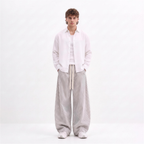 Sidefold Striped Pants (Black & White)