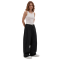 Two Tuck Pants in Denim (Black Washed)