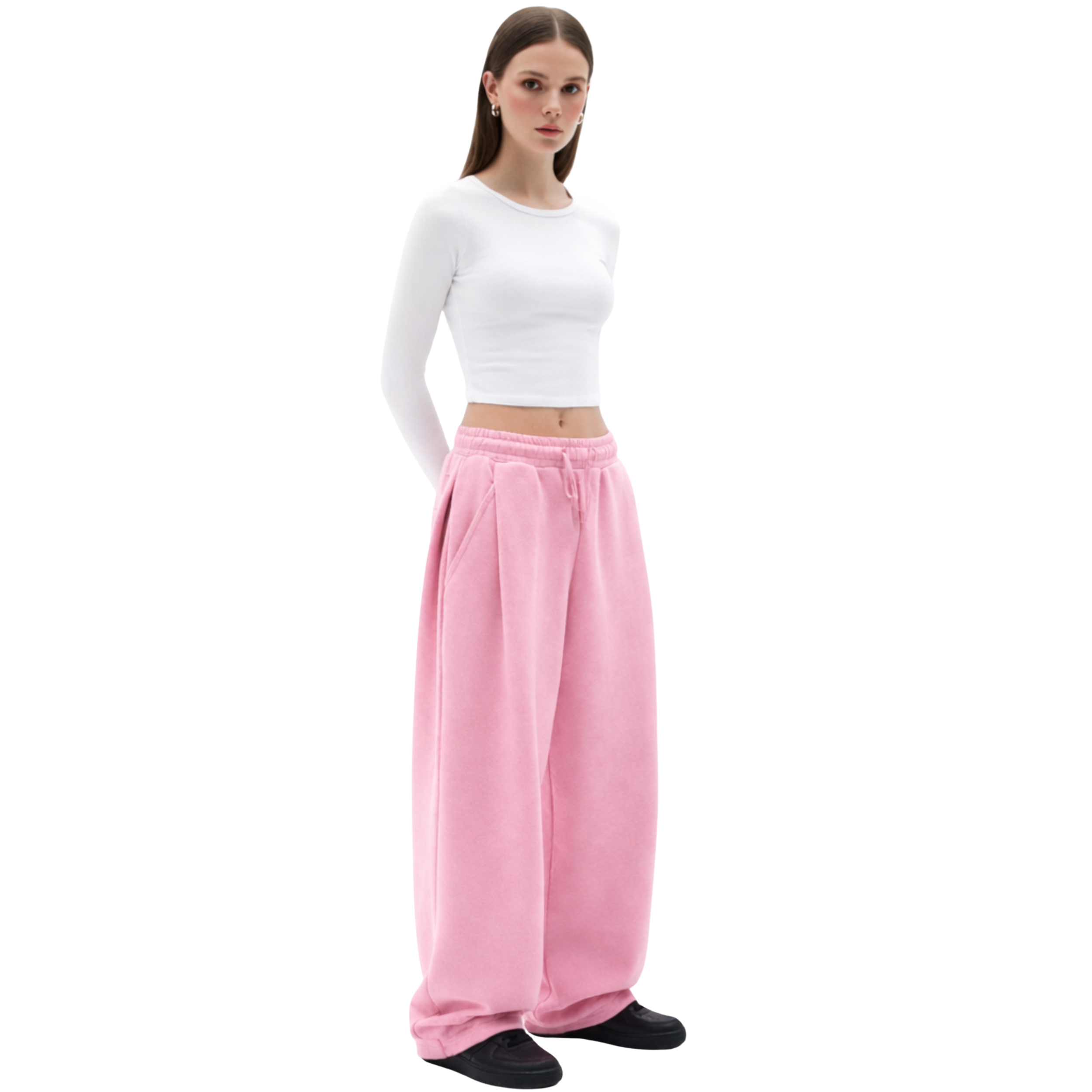 Two Tuck Pants (Pink)