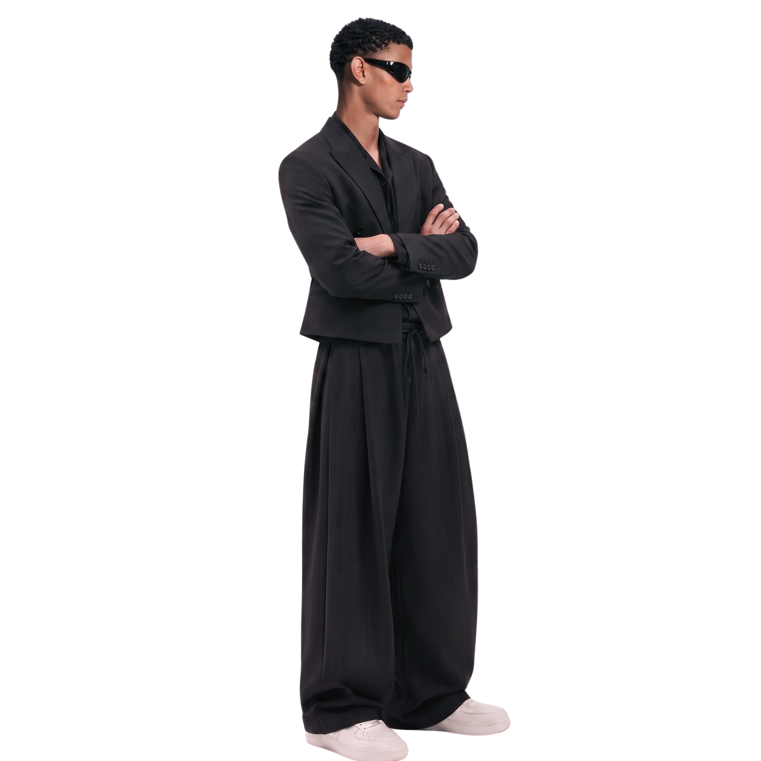 Two Tuck Trousers (Black)