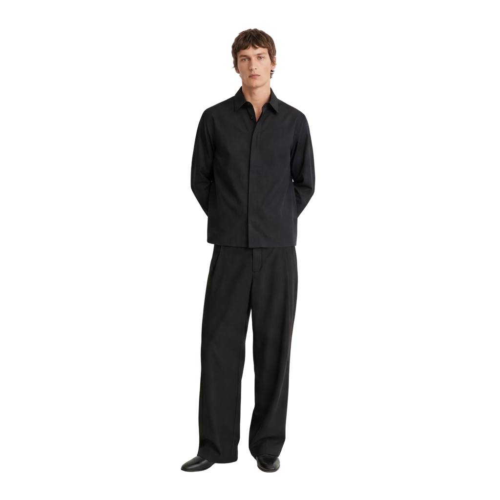 Relaxed Fit Pleated Trousers
