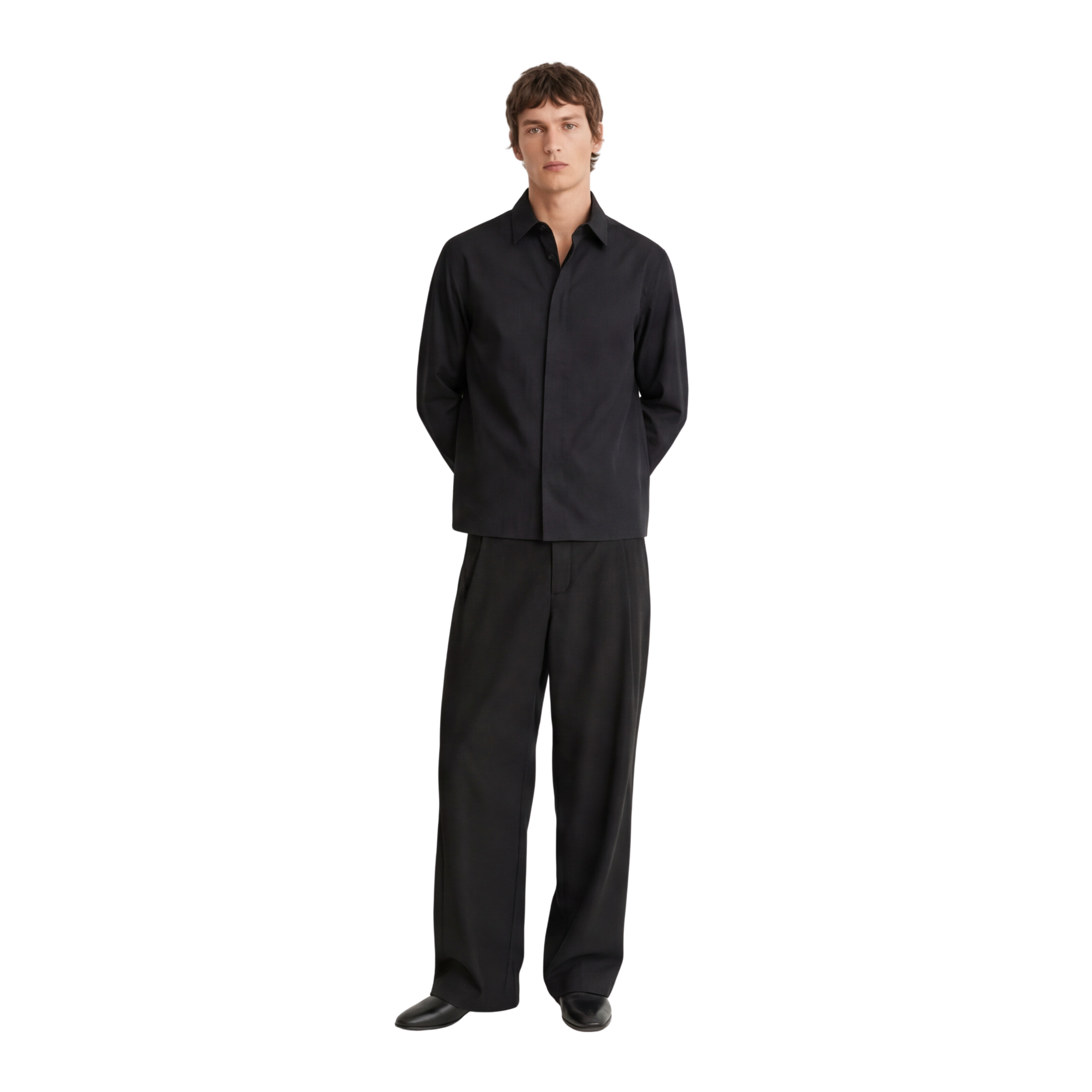 Relaxed Fit Pleated Trousers