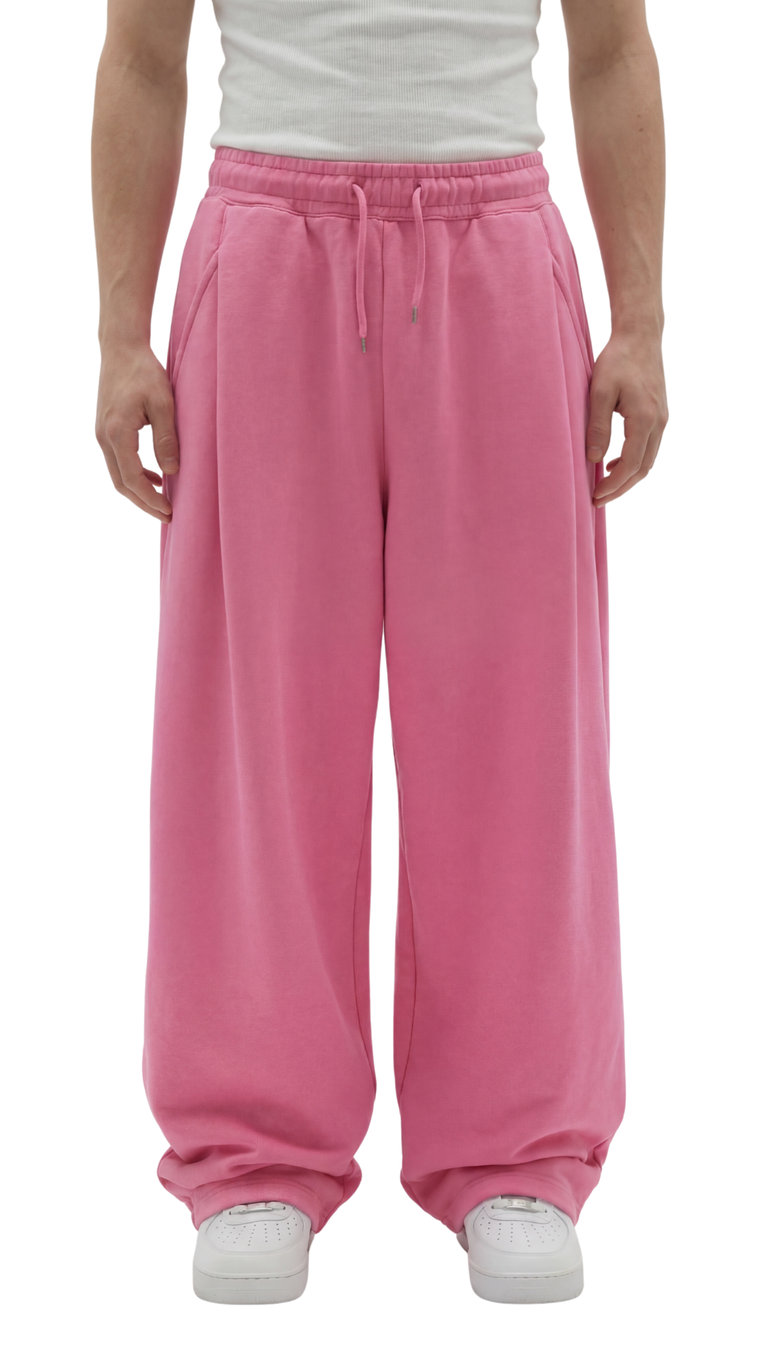 Two Tuck Pants (Dark Pink)