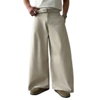 Wide Leg Belted Trousers