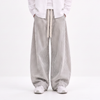Sidefold Striped Pants (Black & White)