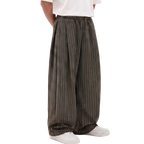 Pinstripe Two Tuck Pants (olive)