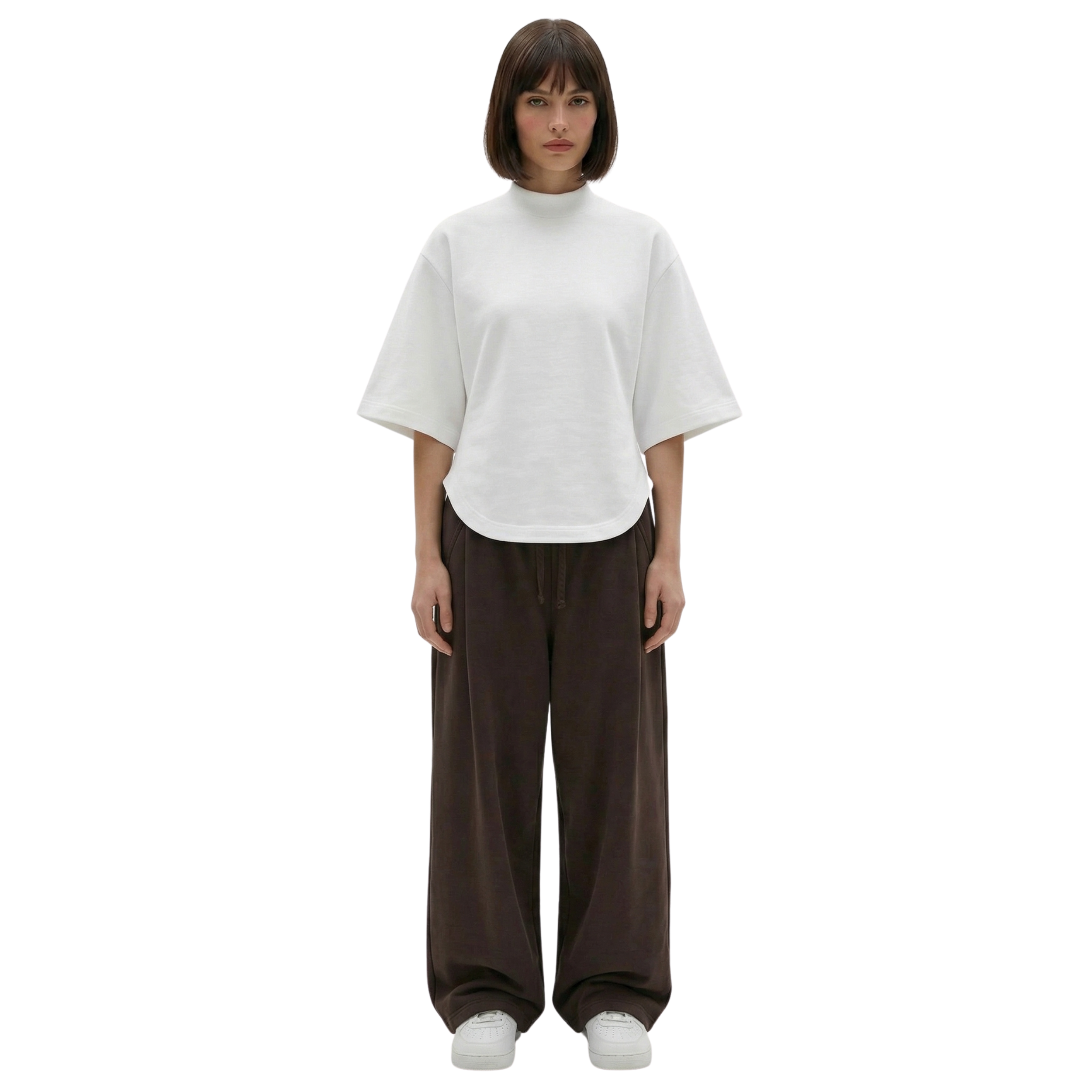 Two Tuck Pants (Brown)