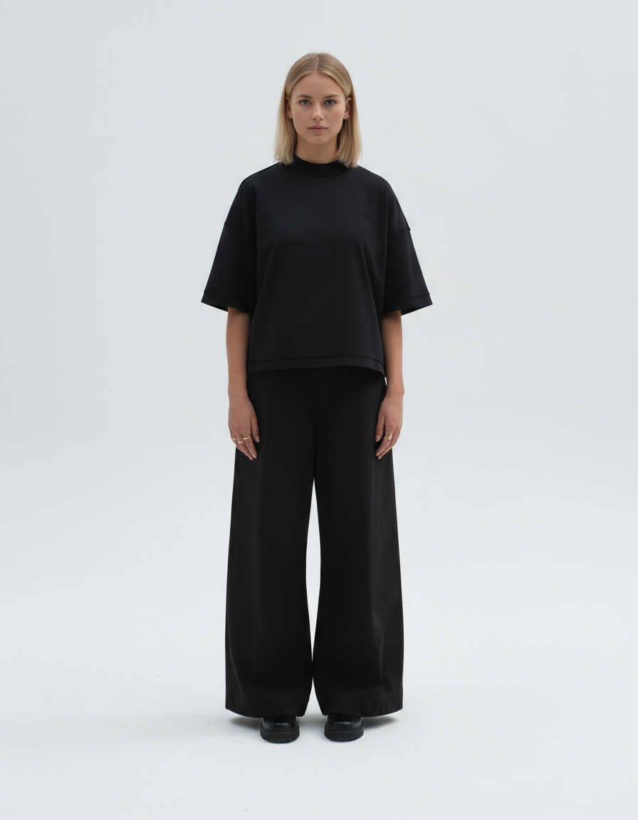 'BLACK' BOXY TEE 1.0