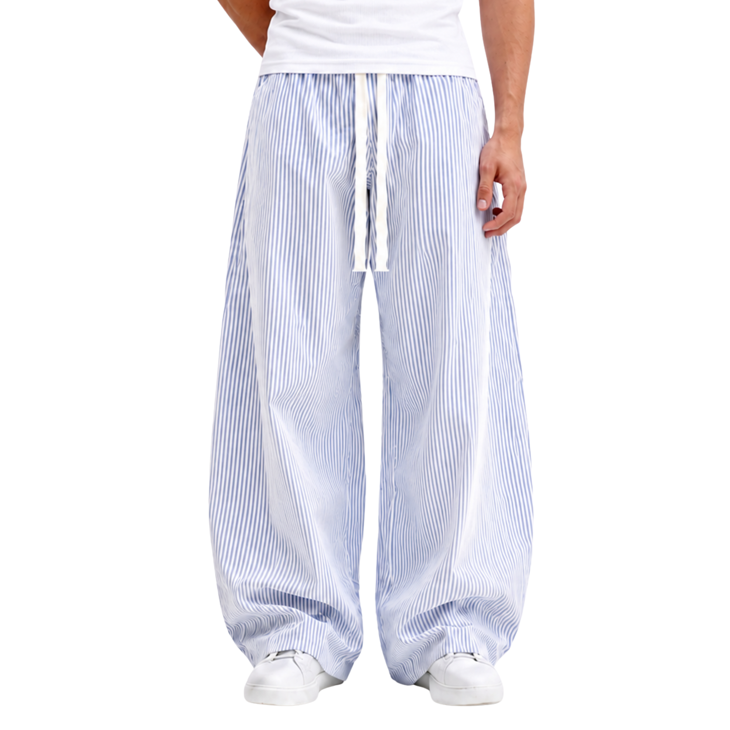 Sidefold Striped Pants