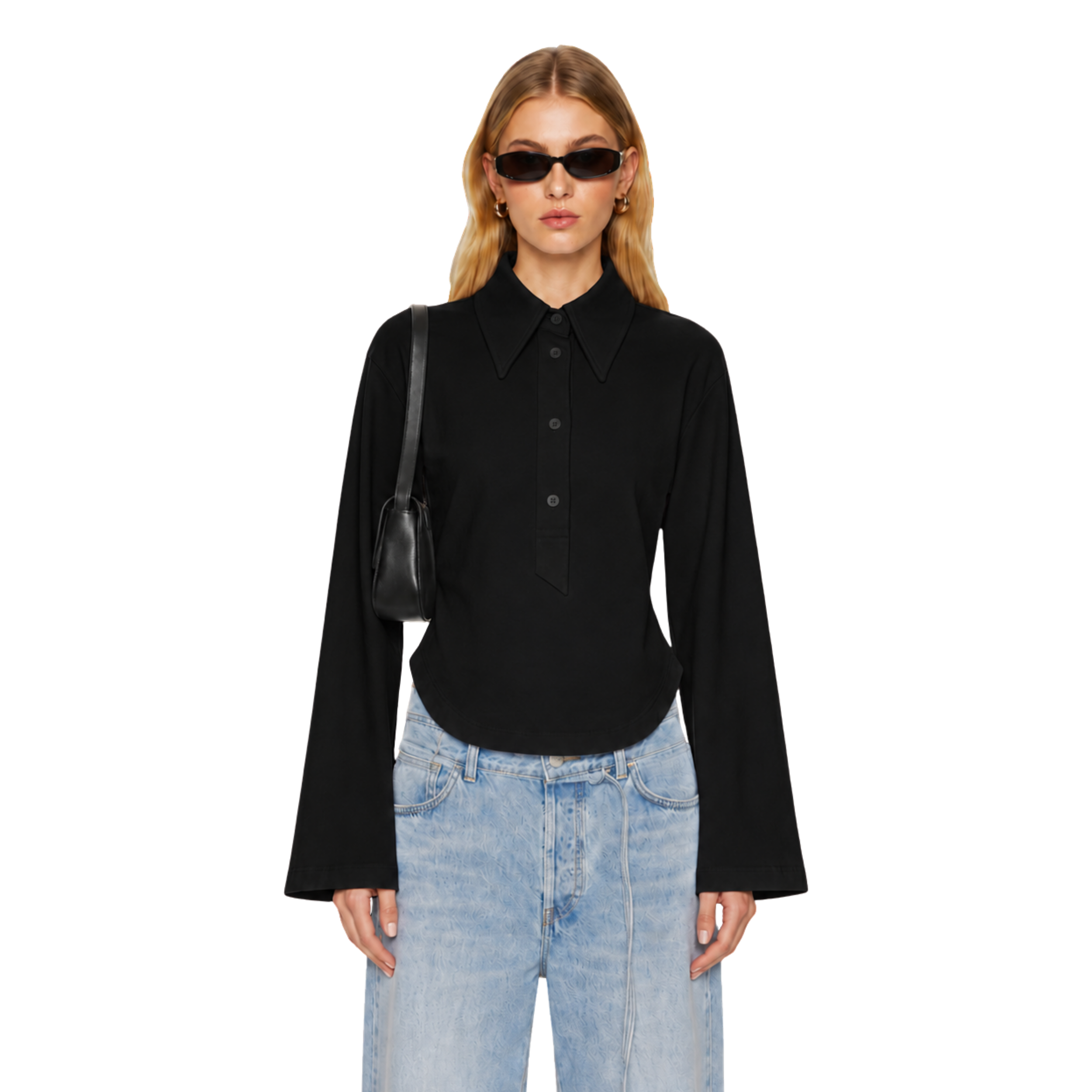 The Refined Polo T-shirt (Black)