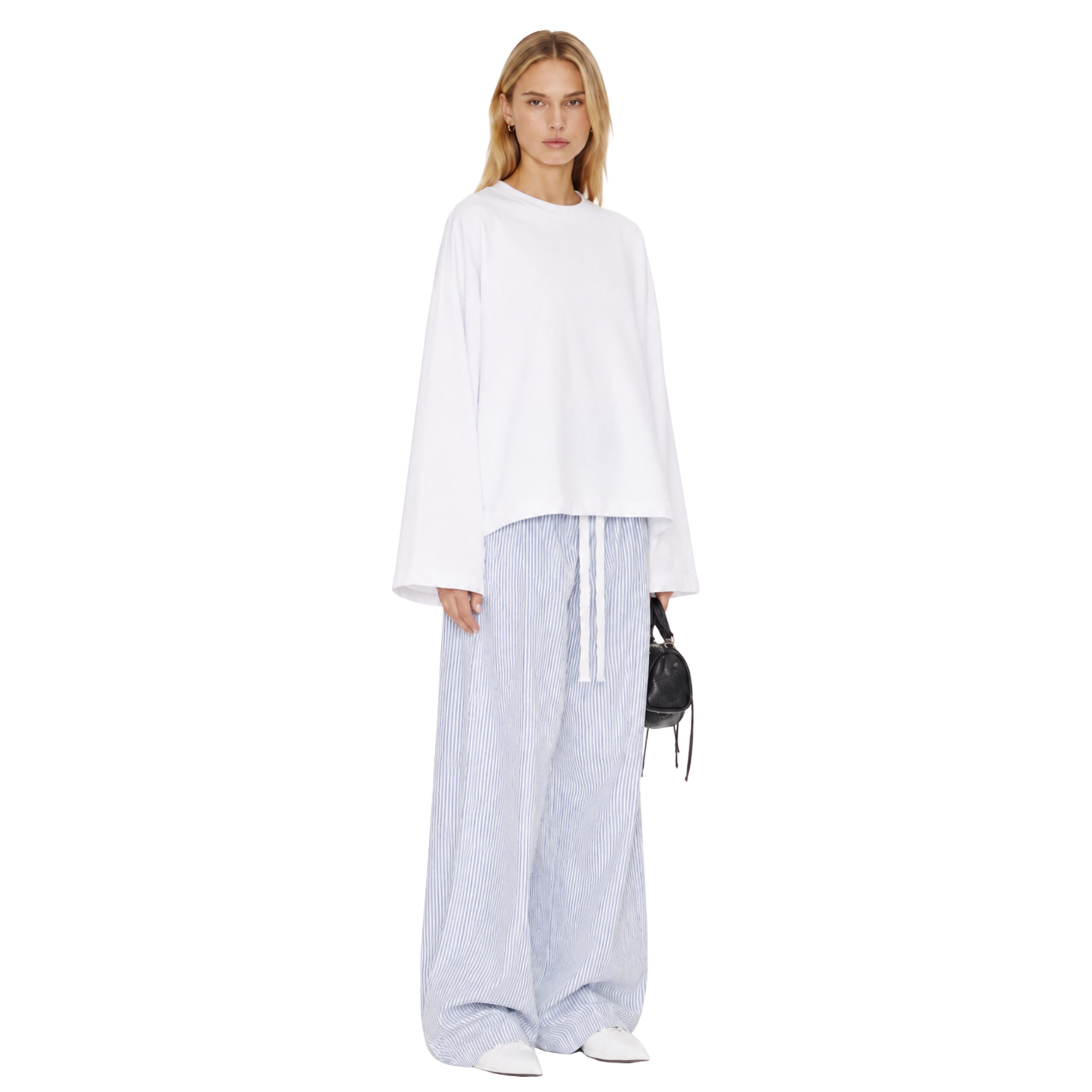 Sidefold Striped Pants