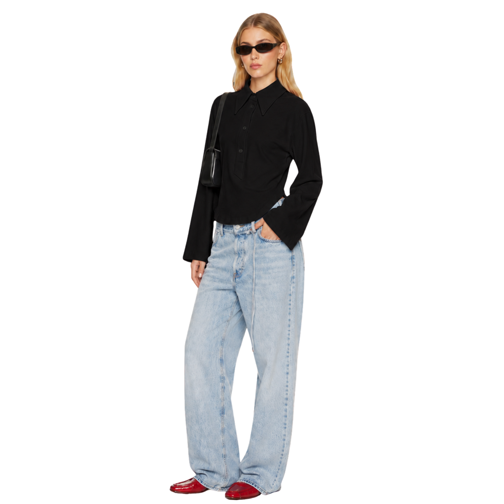 The Refined Polo T-shirt (Black)