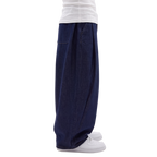 Two Tuck Pants in Denim (Dark Blue)