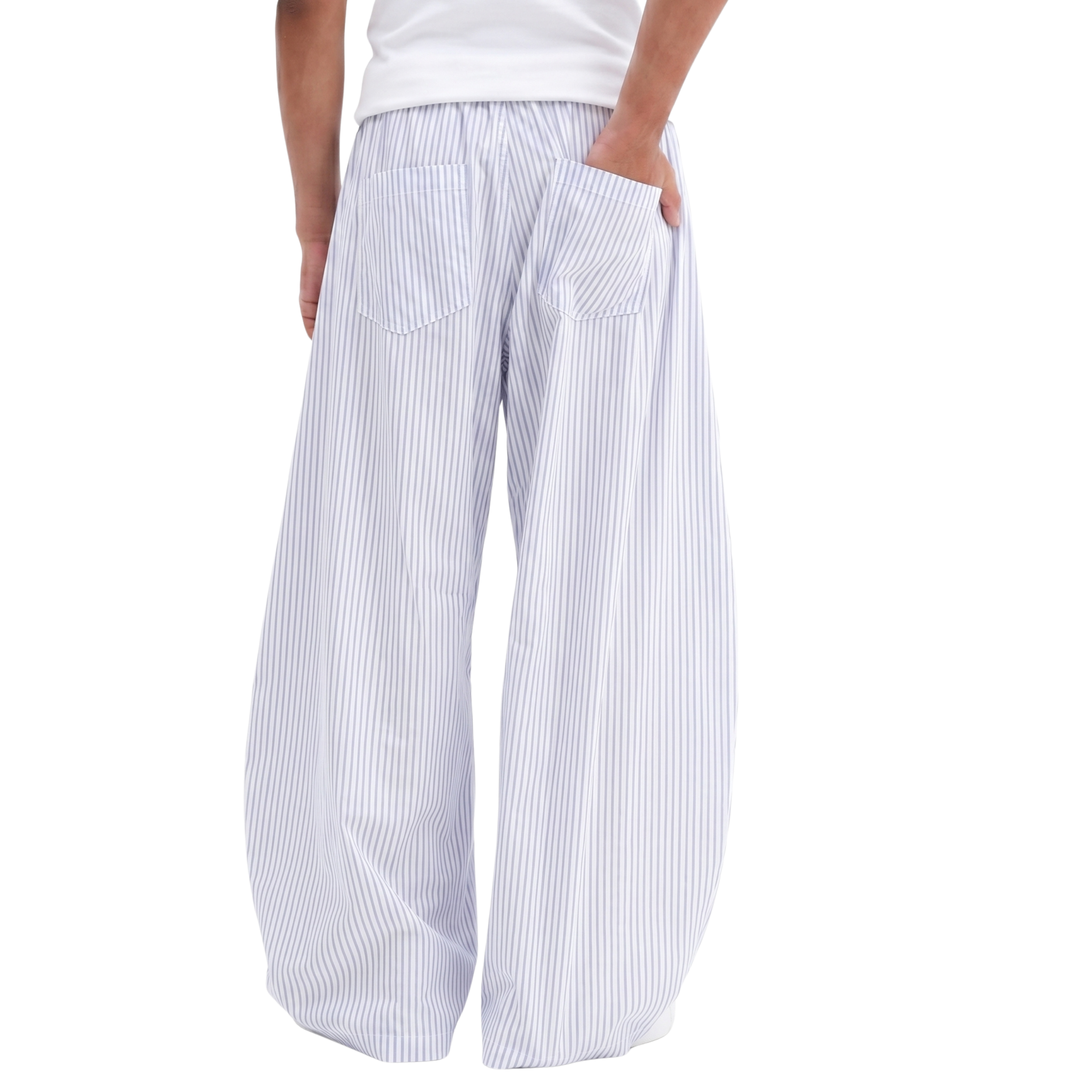 Sidefold Striped Pants