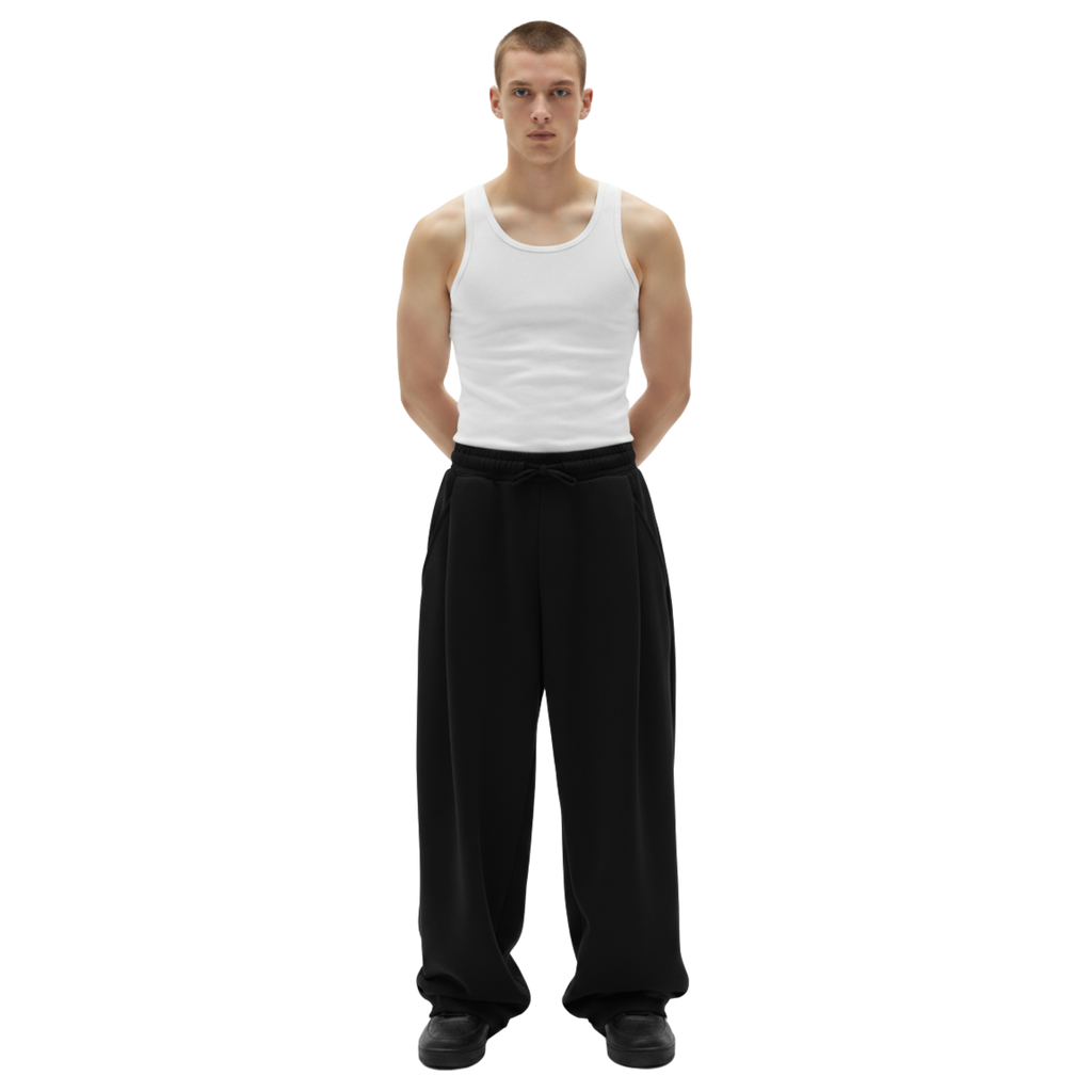 Two Tuck Pants (Black)