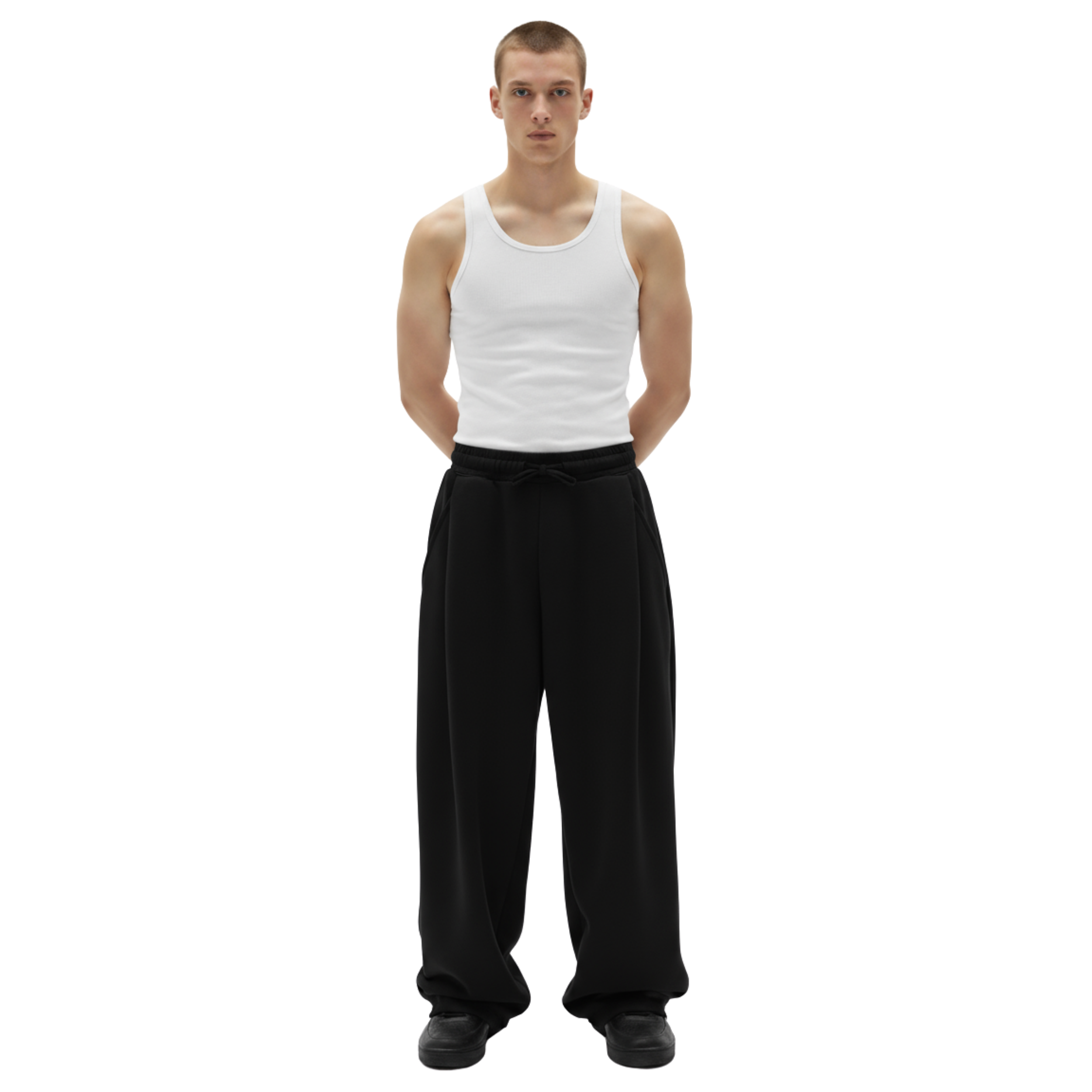 Two Tuck Pants (Black)