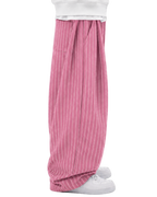 Pinstripe Two Tuck Pants (Pink)