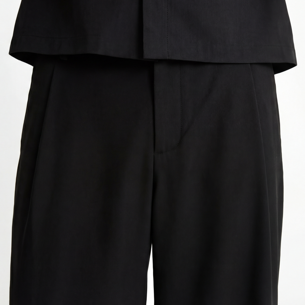 Relaxed Fit Pleated Trousers