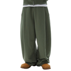 Two Tuck Pants (Dark Olive)
