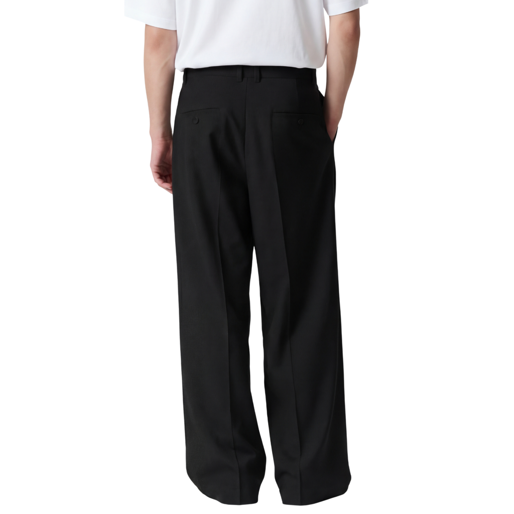 LOOSE FIT PLEATED TROUSERS (unisex)