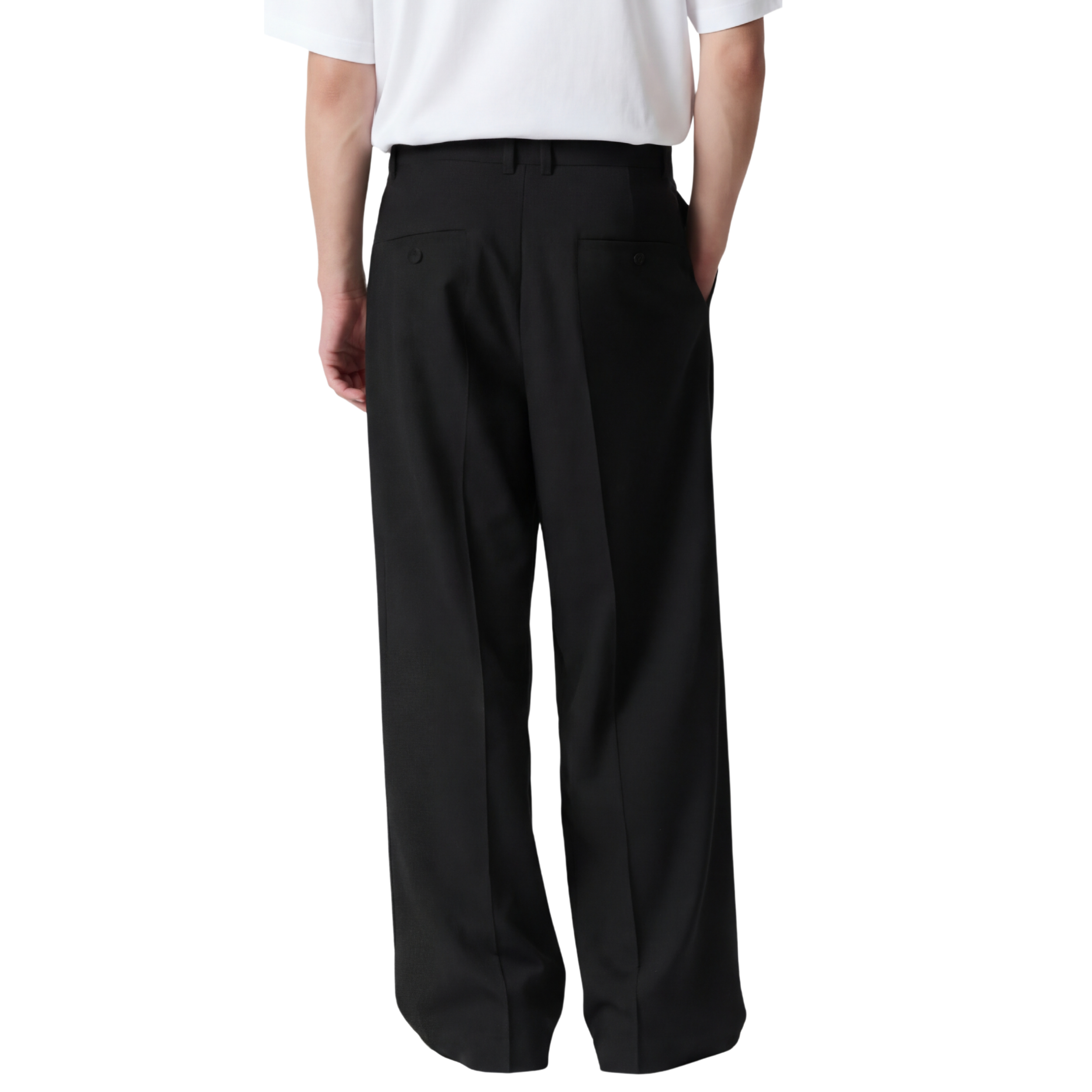 LOOSE FIT PLEATED TROUSERS (unisex)