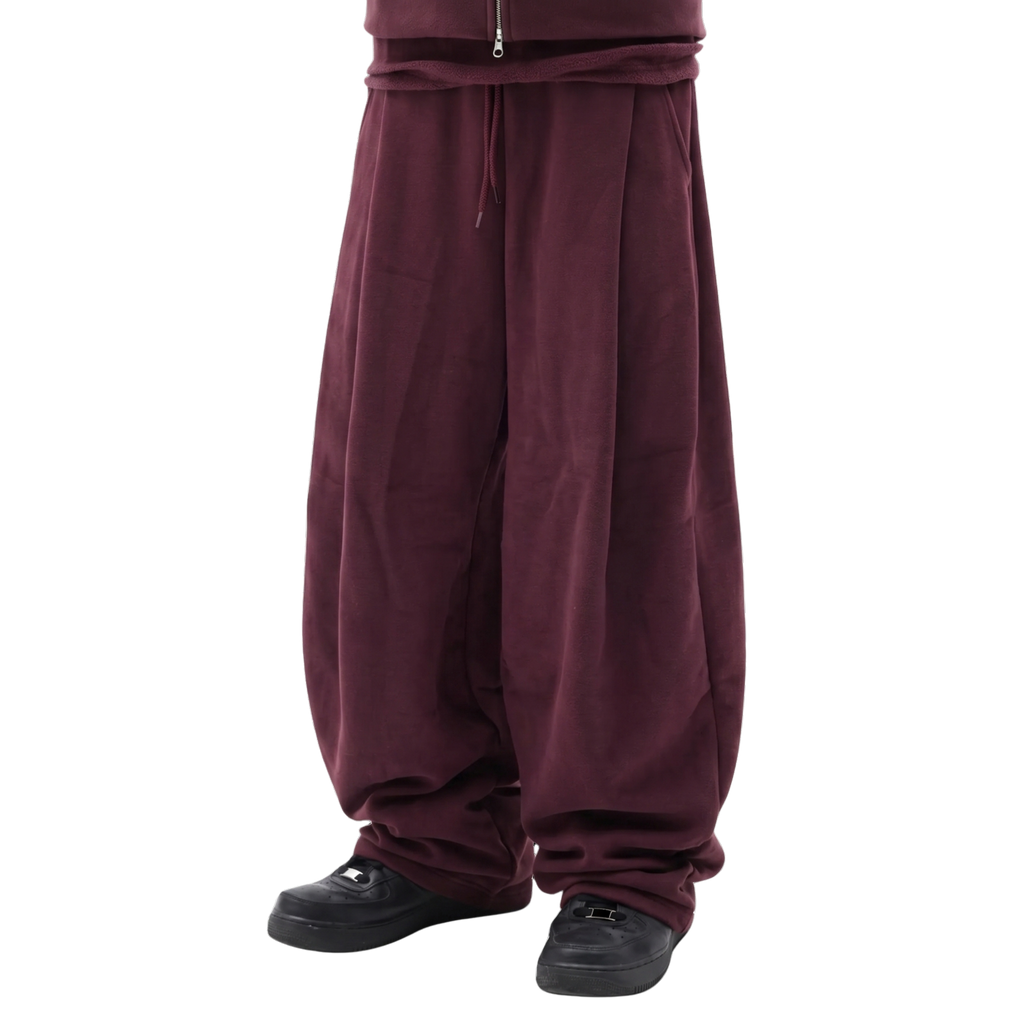 Two Tuck Pants (Burgundy)