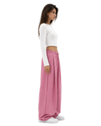 Pinstripe Two Tuck Pants (Pink)