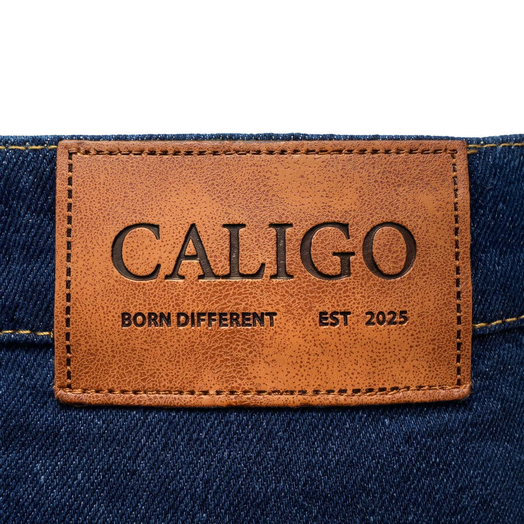 Two Tuck Pants in Denim (Dark Blue)