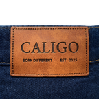 Two Tuck Pants in Denim (Dark Blue)