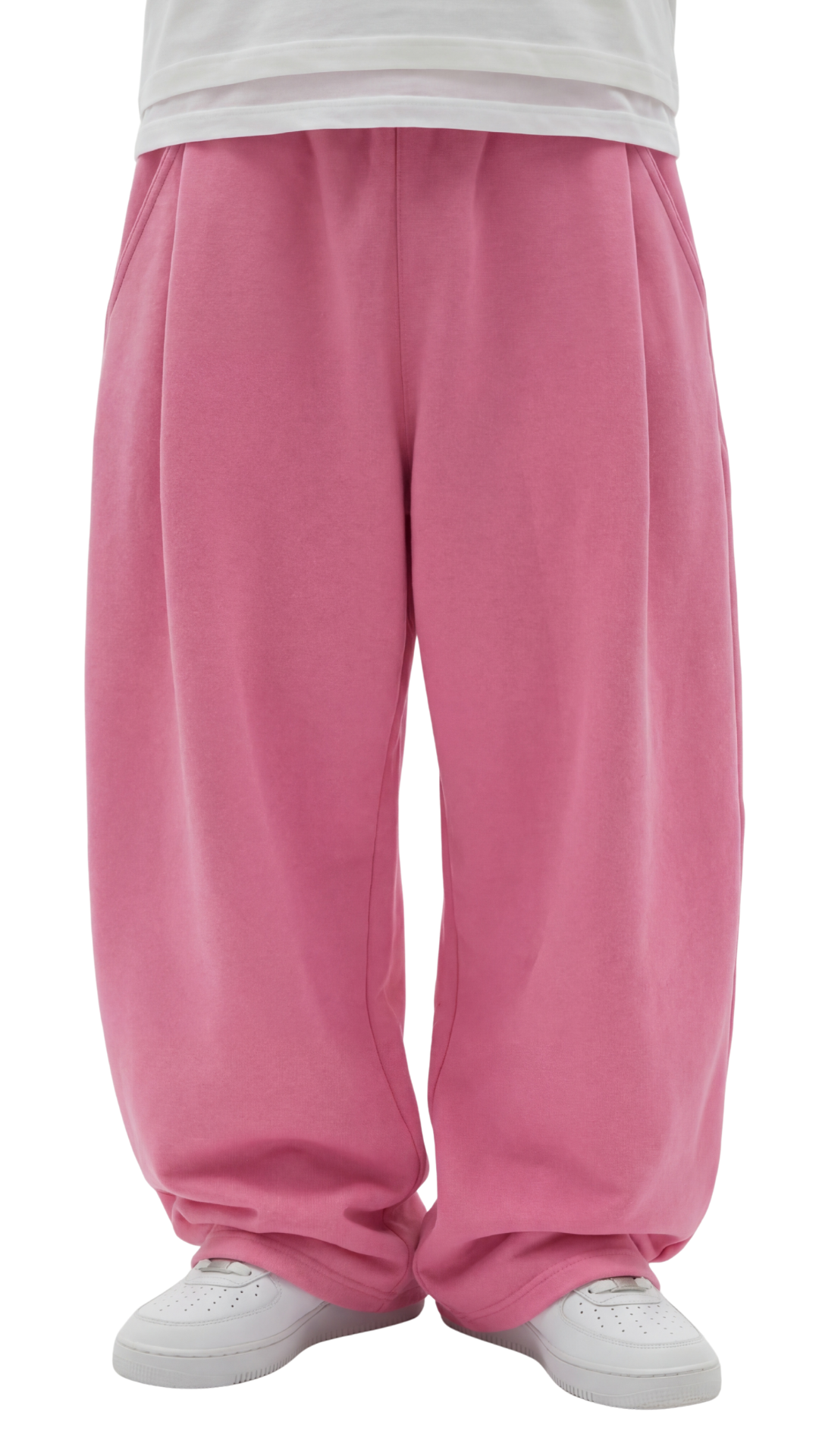 Two Tuck Pants (Dark Pink)
