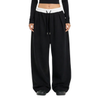 Elasticated Waist Pleated Sweatpants