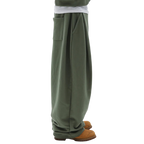 Two Tuck Pants (Dark Olive)