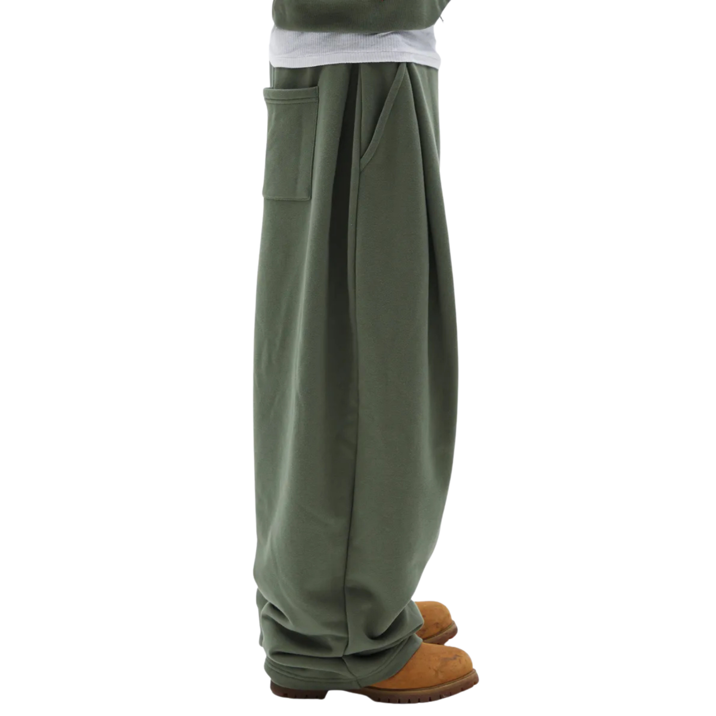Two Tuck Pants (Dark Olive)