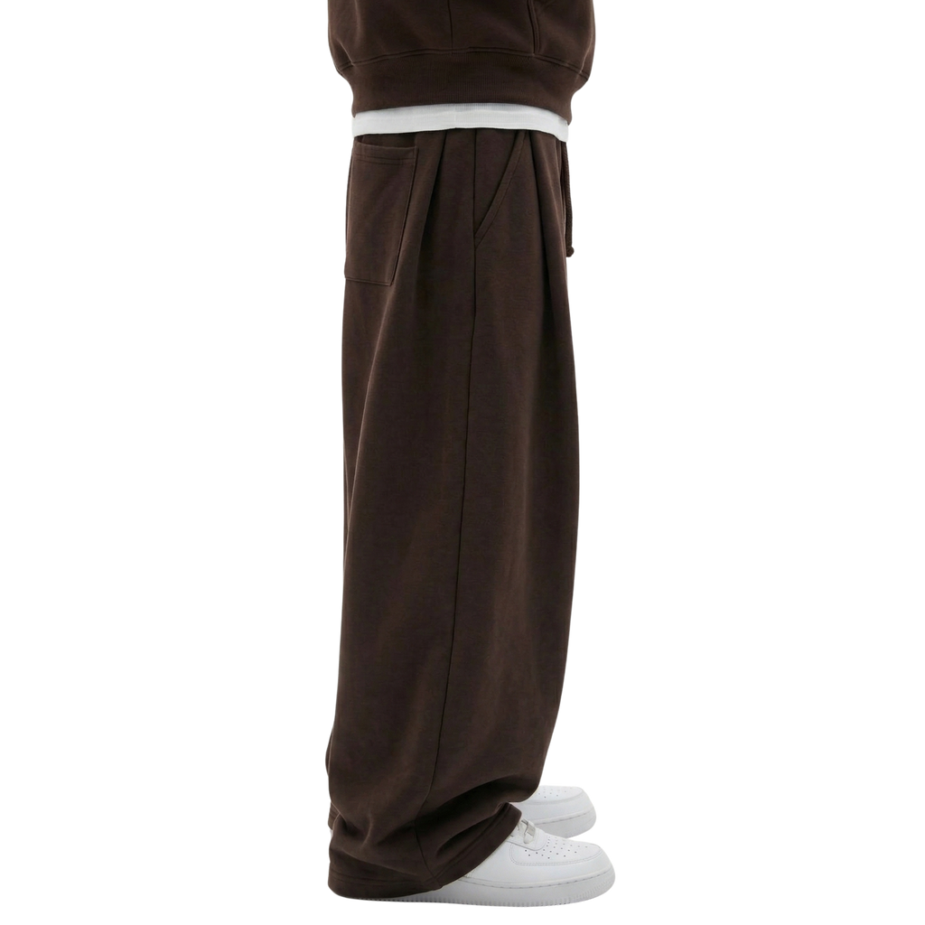 Two Tuck Pants (Brown)
