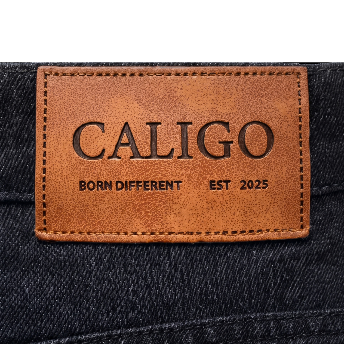 Two Tuck Pants in Denim (Black Washed)