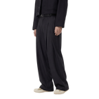 Double-Pleat Trousers (Black)