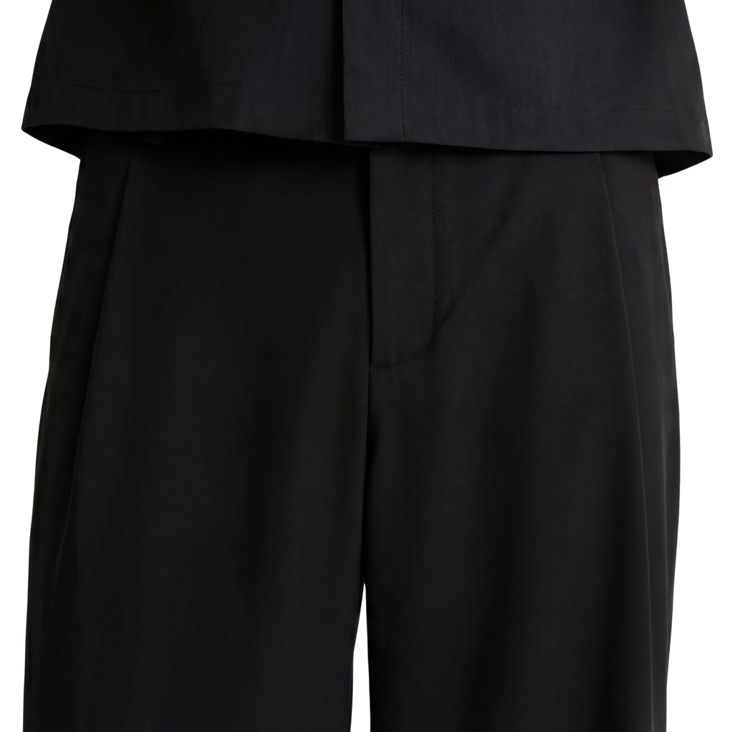 Relaxed Fit Pleated Trousers