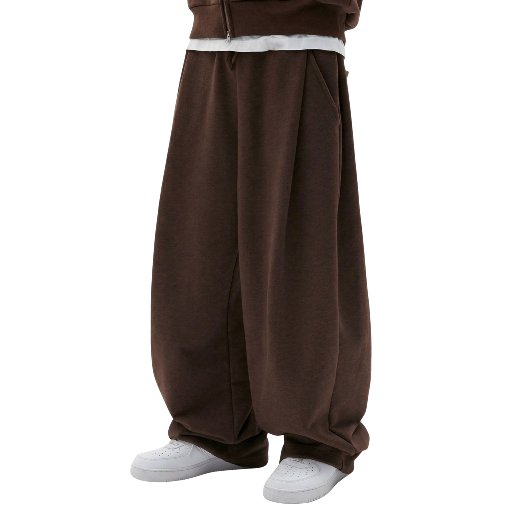 Two Tuck Pants (Brown)