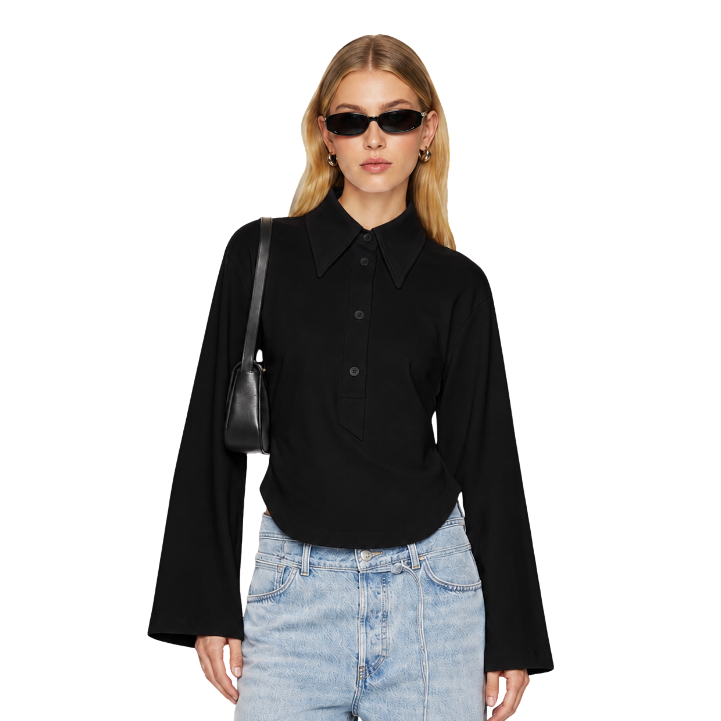 The Refined Polo T-shirt (Black)