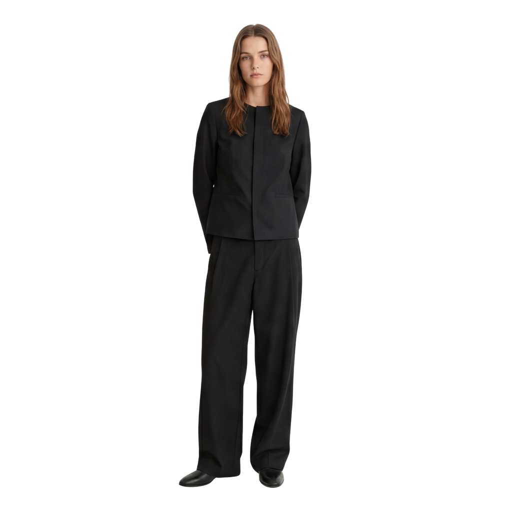 Relaxed Fit Pleated Trousers