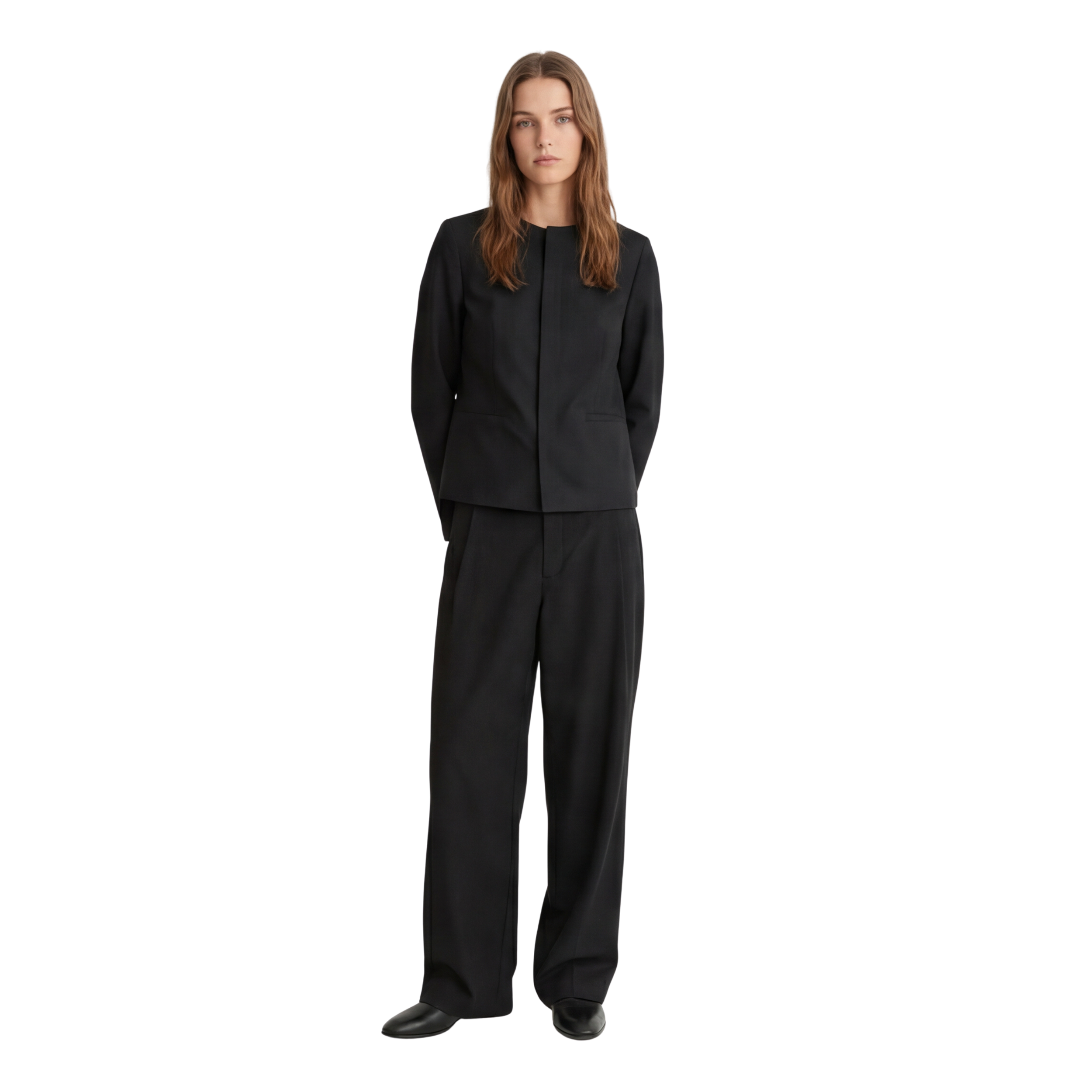 Relaxed Fit Pleated Trousers
