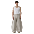 Wide Leg Belted Trousers