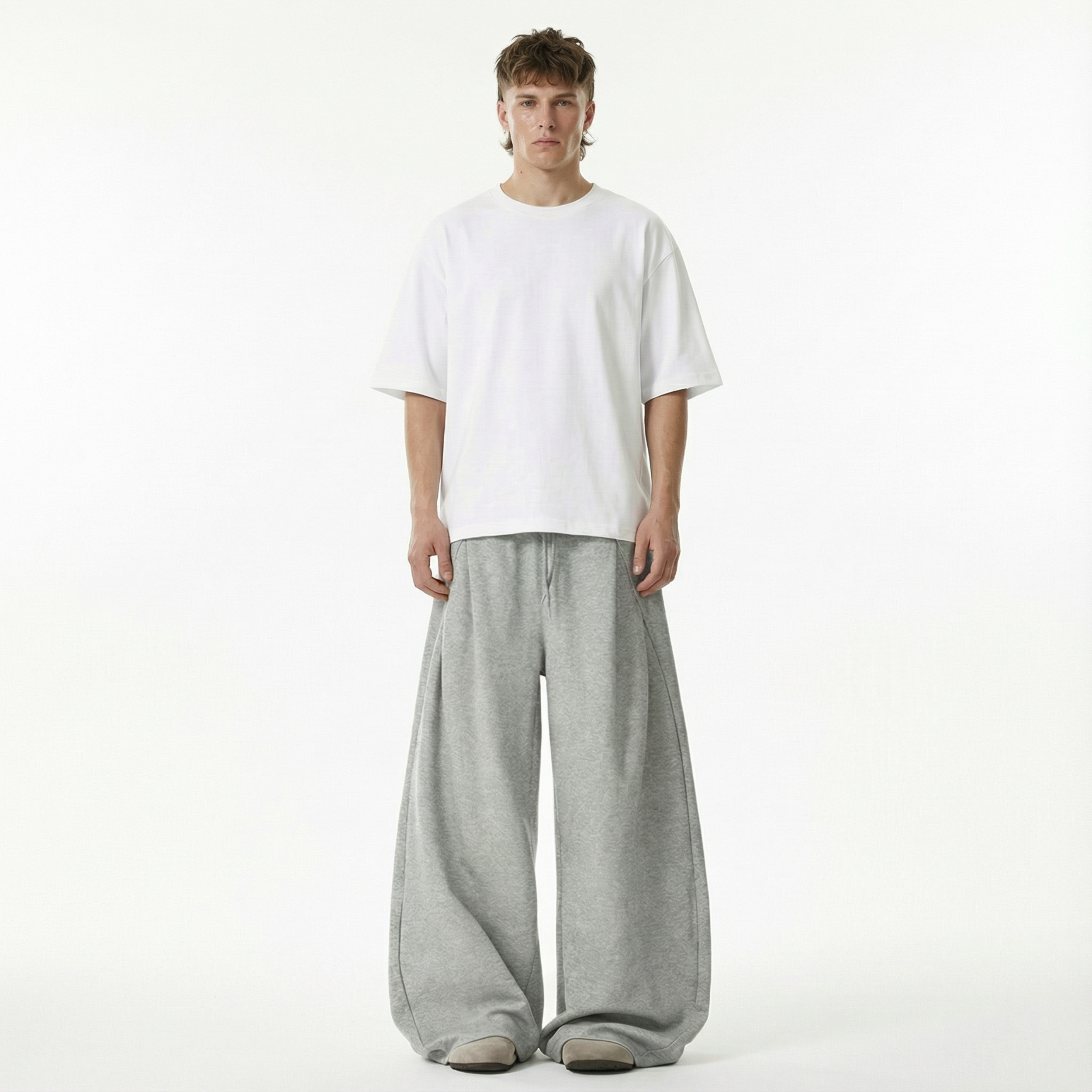 Quad Tuck Pants