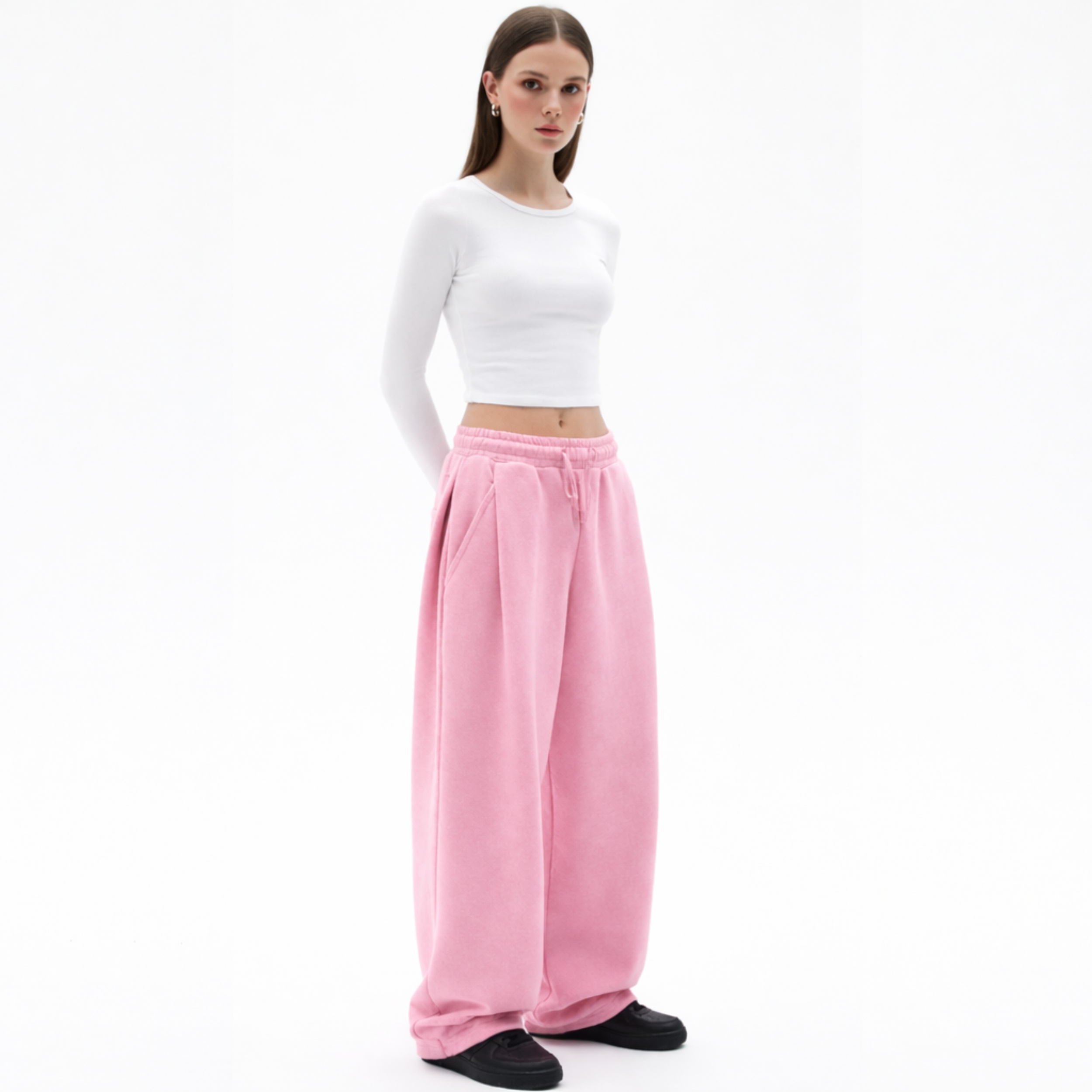 Two Tuck Pants (Pink)